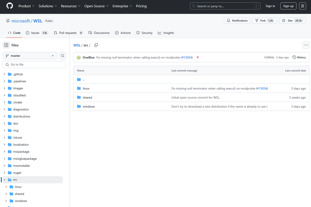 Windows Subsystem for Linux（WSL）のソースコードが公開された (1/2)